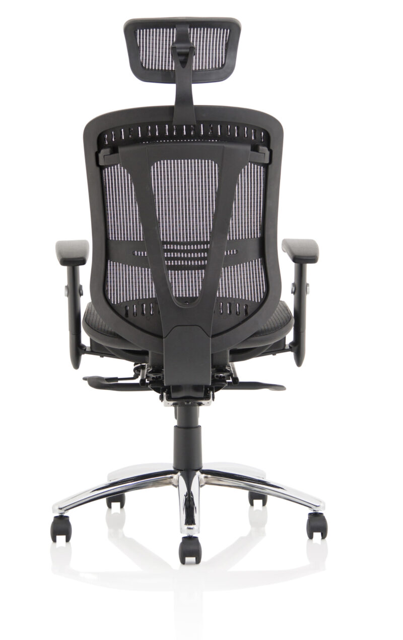 Illusion II Mesh Back Task Operator Office Chair with Height Adjustable Arms - Image 6
