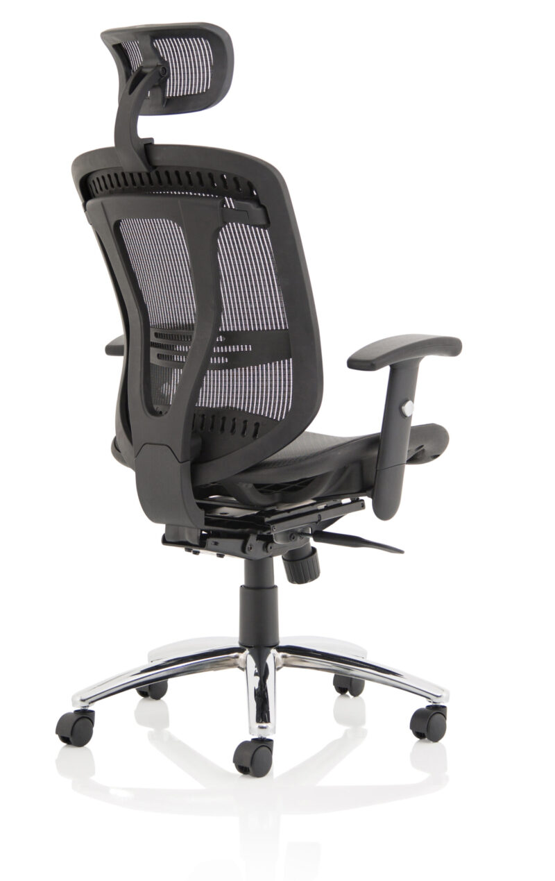 Illusion II Mesh Back Task Operator Office Chair with Height Adjustable Arms - Image 7