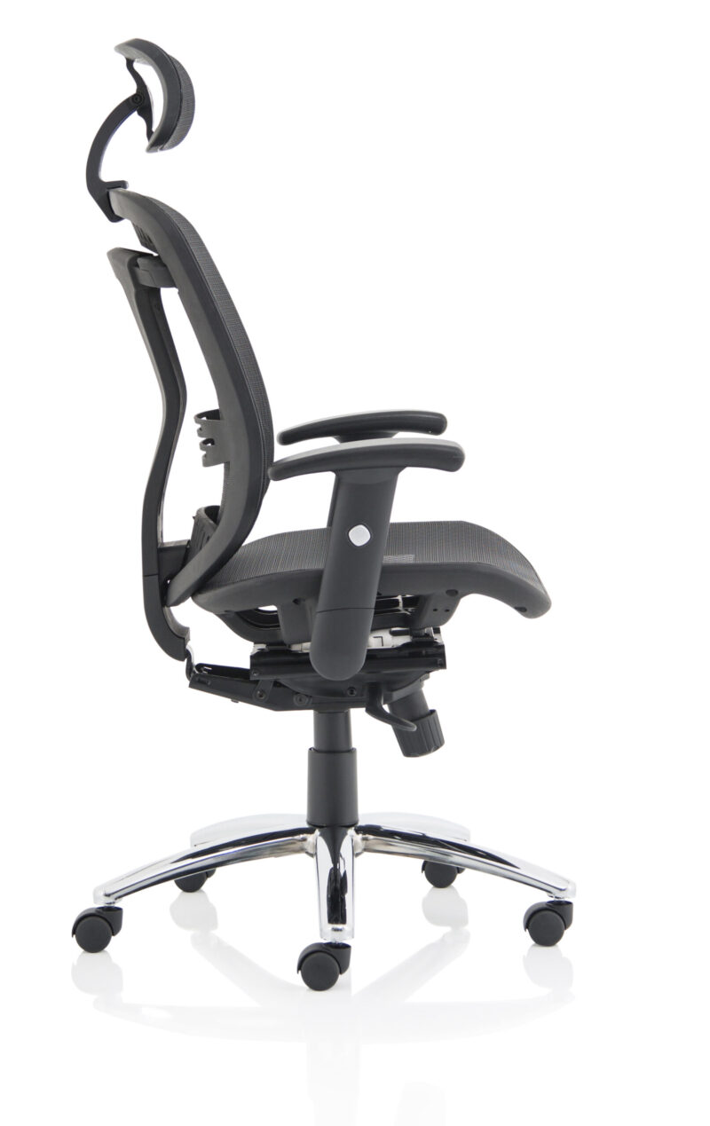 Illusion II Mesh Back Task Operator Office Chair with Height Adjustable Arms - Image 8
