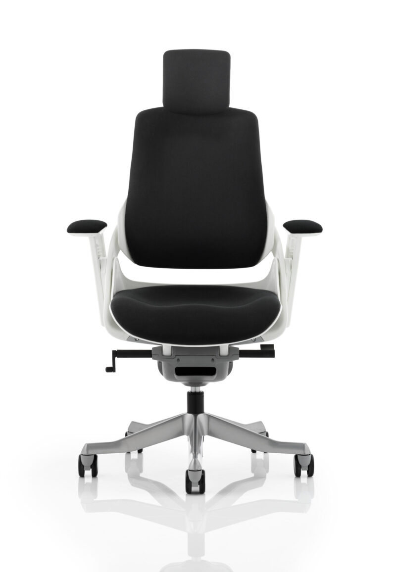 Pure High Back White Shell Executive Office Chair with Arms - Image 26