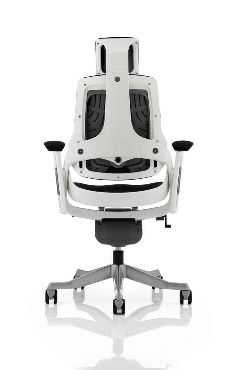Pure High Back White Shell Executive Office Chair with Arms - Image 28