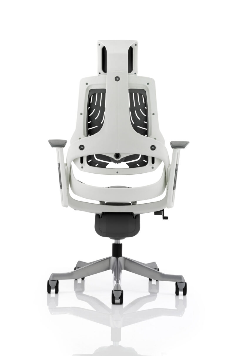 Pure High Back White Shell Executive Office Chair with Arms - Image 41