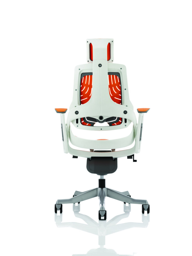 Pure High Back White Shell Executive Office Chair with Arms - Image 47