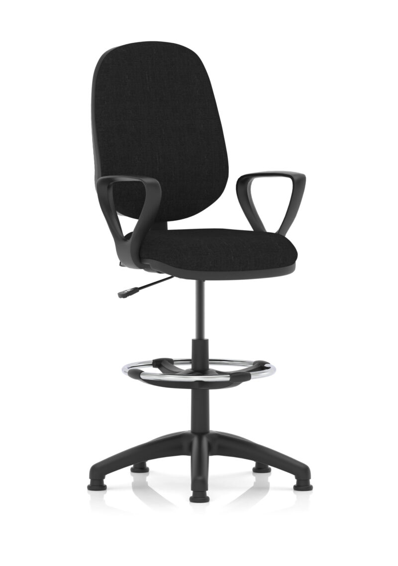 Nova Plus I Medium Back Task Operator Office Chair with Hi Rise Draughtsman Kit - Image 4