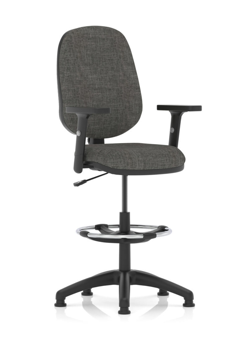 Nova Plus I Medium Back Task Operator Office Chair with Hi Rise Draughtsman Kit - Image 9