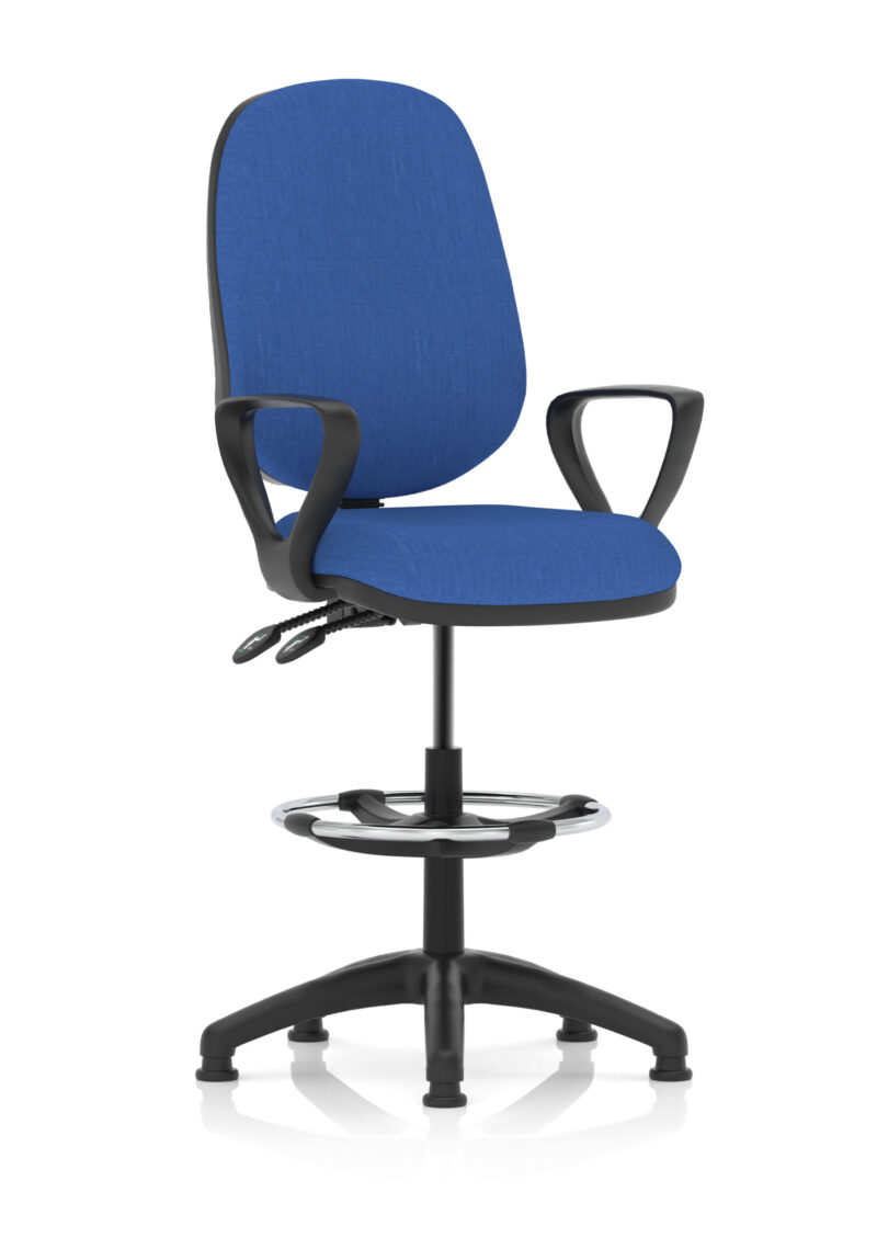 Nova Plus II Task Operator Office Chair with Hi Rise Draughtsman Kit - Image 5