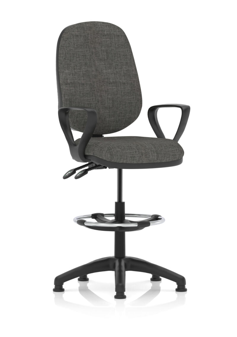 Nova Plus II Task Operator Office Chair with Hi Rise Draughtsman Kit - Image 8