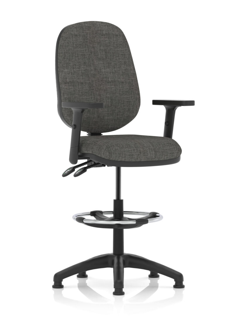 Nova Plus II Task Operator Office Chair with Hi Rise Draughtsman Kit - Image 9