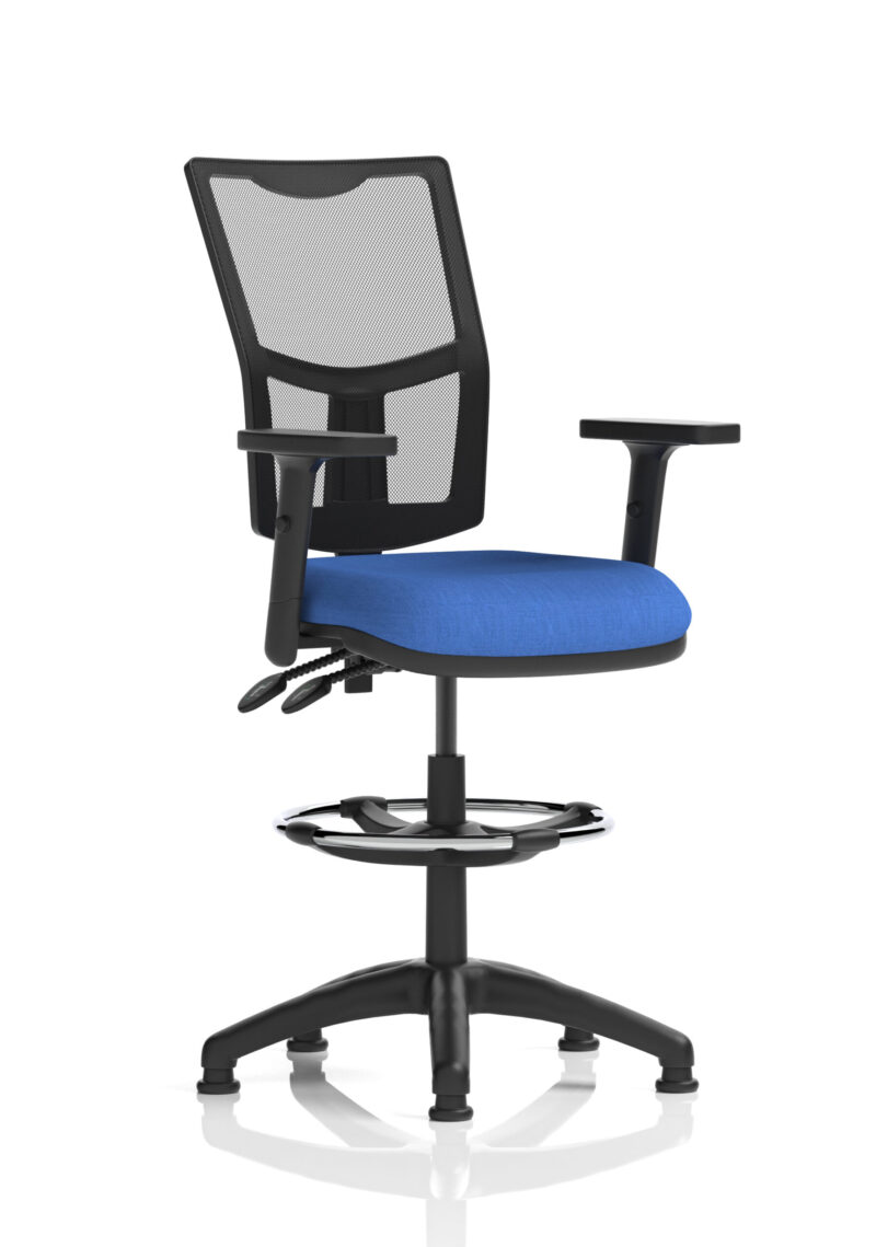Nova Plus II Medium Mesh Back Task Operator Office Chair - Image 16