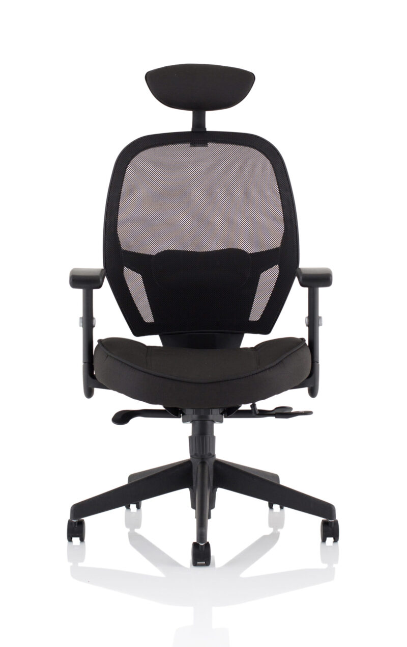 Boulder High Mesh Back Black Task Operator Office Chair with Arms - Image 10