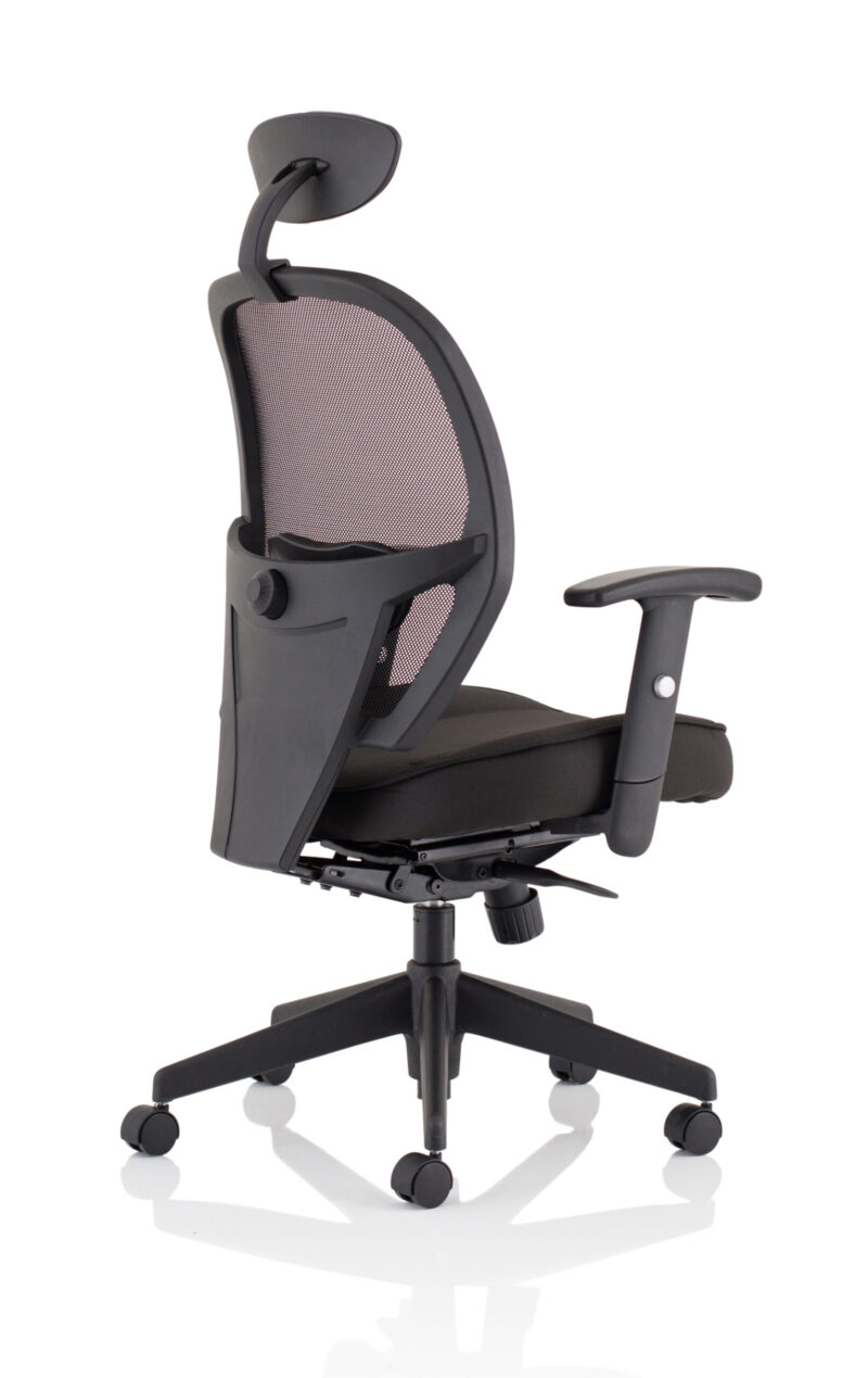 Boulder High Mesh Back Black Task Operator Office Chair with Arms - Image 15