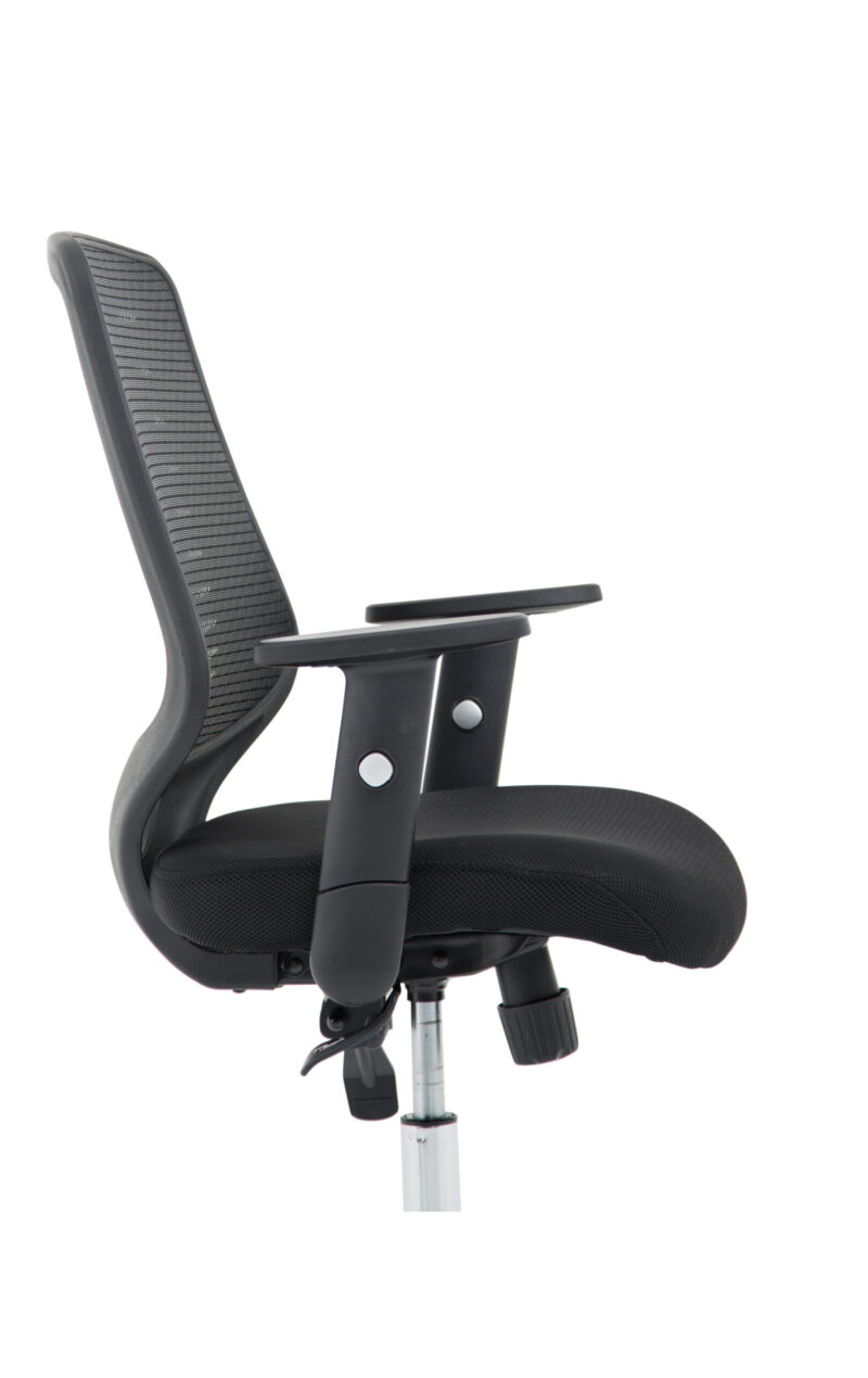 PassPro Medium Mesh Back Task Operator Office Chair with Arms - Image 3
