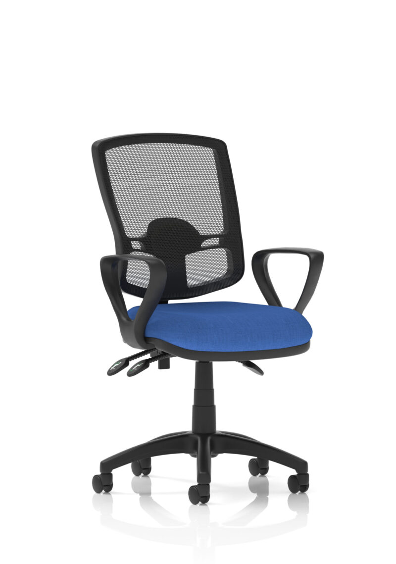 Nova Plus III Deluxe Medium Mesh Back Task Operator Office Chair - Image 6
