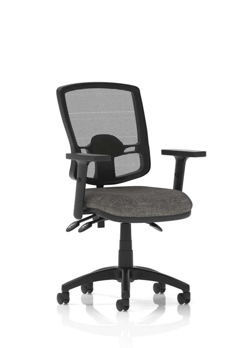 Nova Plus III Deluxe Medium Mesh Back Task Operator Office Chair - Image 11