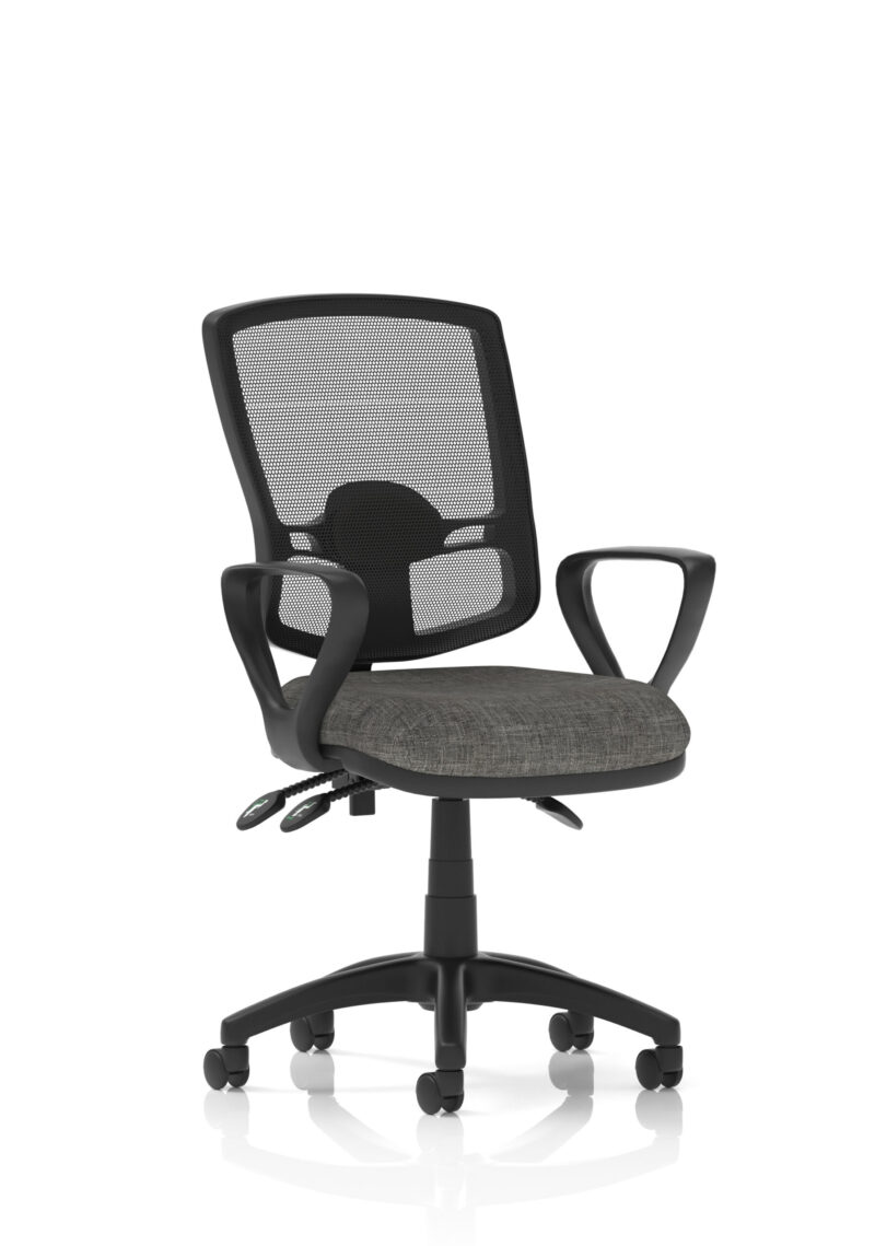 Nova Plus III Deluxe Medium Mesh Back Task Operator Office Chair - Image 10