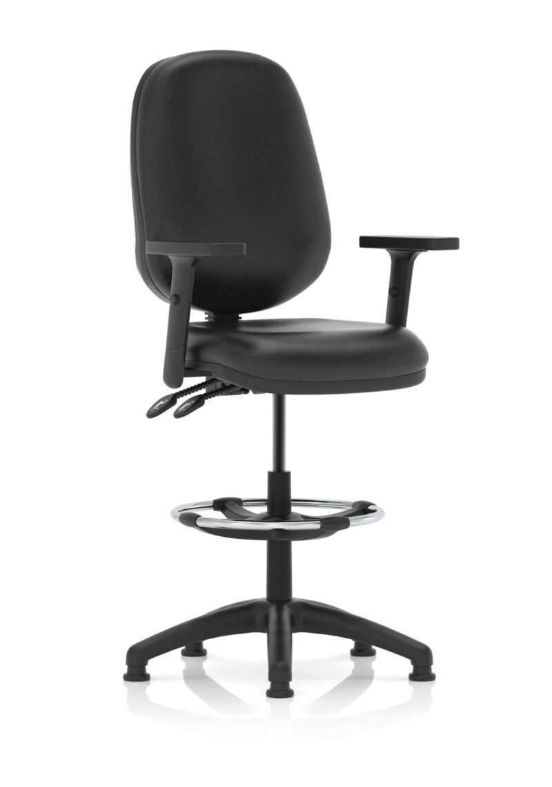 Nova Plus II Task Operator Office Chair with Hi Rise Draughtsman Kit - Image 12