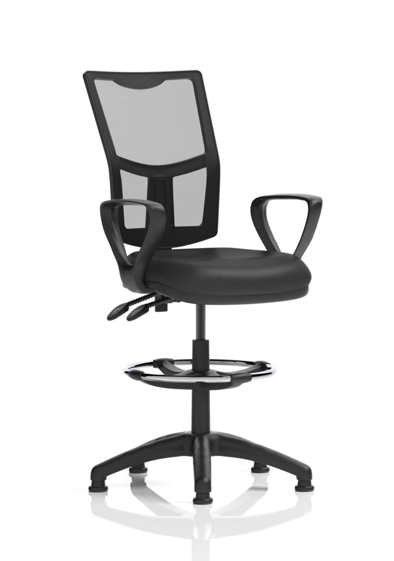 Nova Plus II Medium Mesh Back Task Operator Office Chair - Image 28
