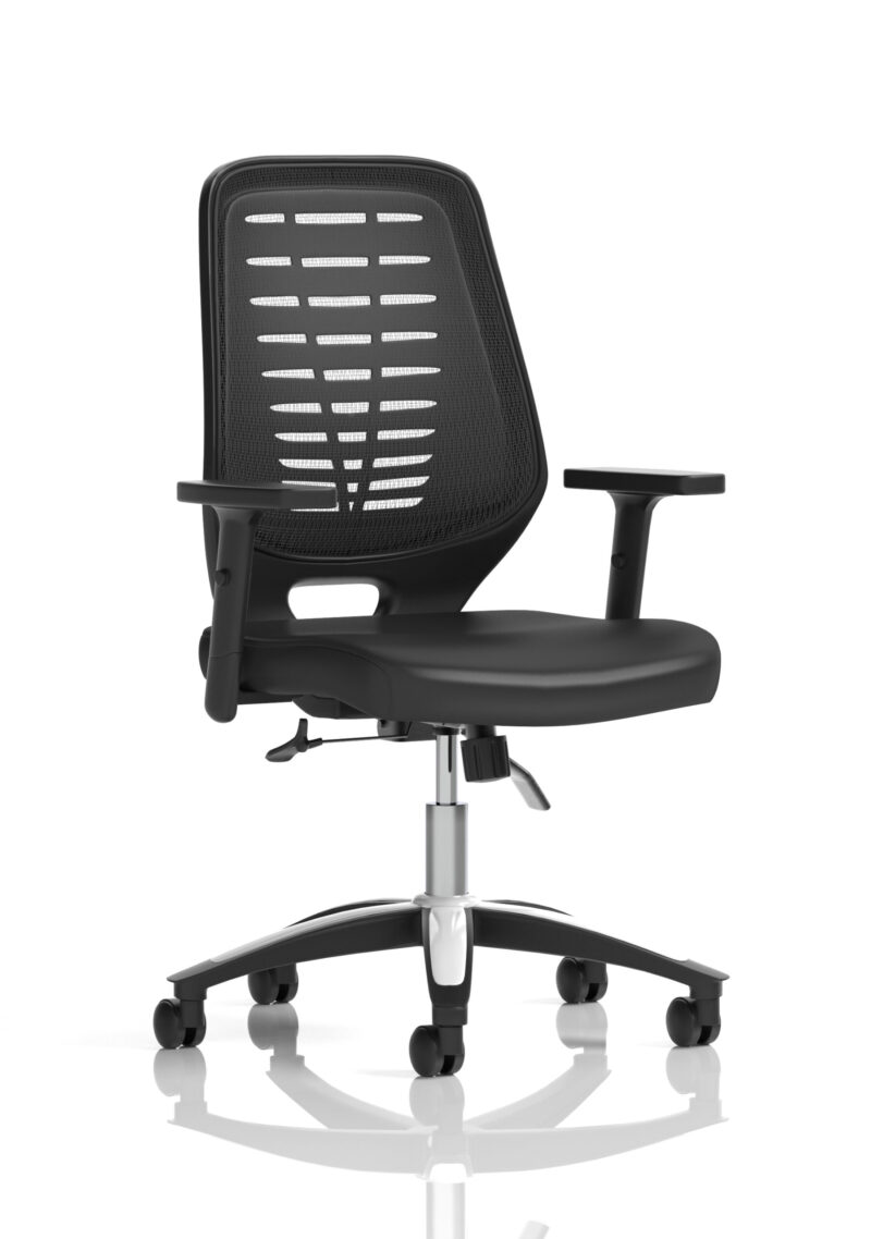 PassPro Medium Mesh Back Task Operator Office Chair with Arms - Image 6