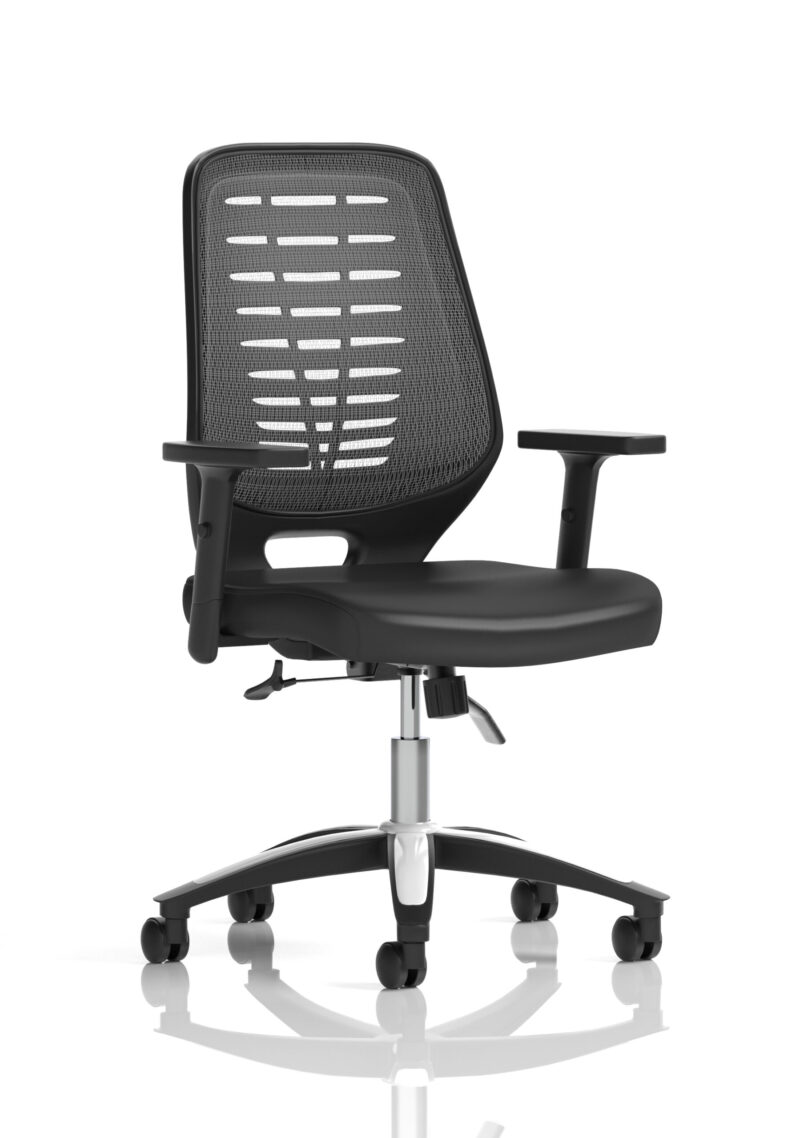 PassPro Medium Mesh Back Task Operator Office Chair with Arms - Image 27