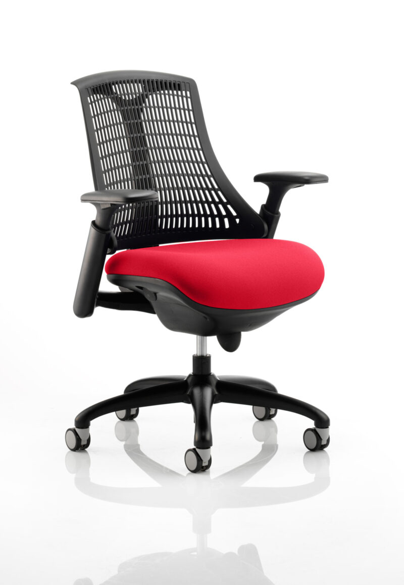 Shift Medium Back Black Frame Task Operator Office Chair with Arms - Image 15