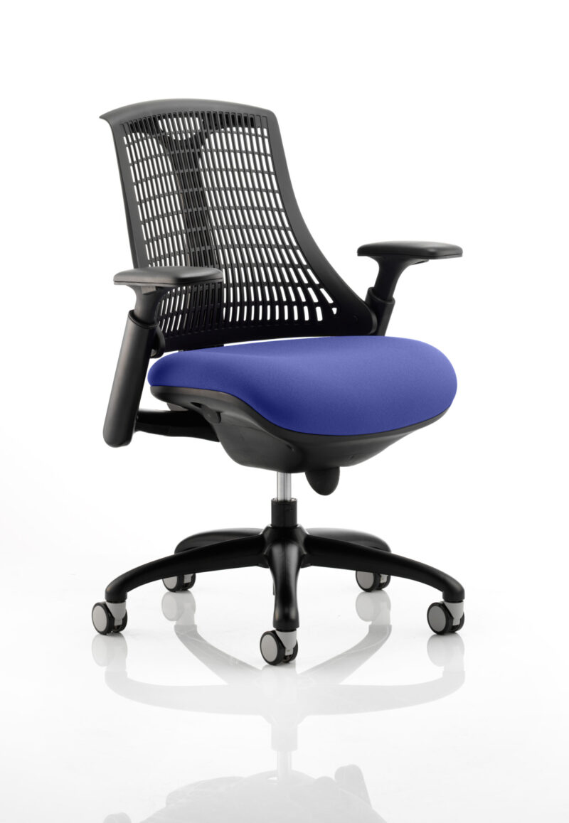 Shift Medium Back Black Frame Task Operator Office Chair with Arms - Image 17