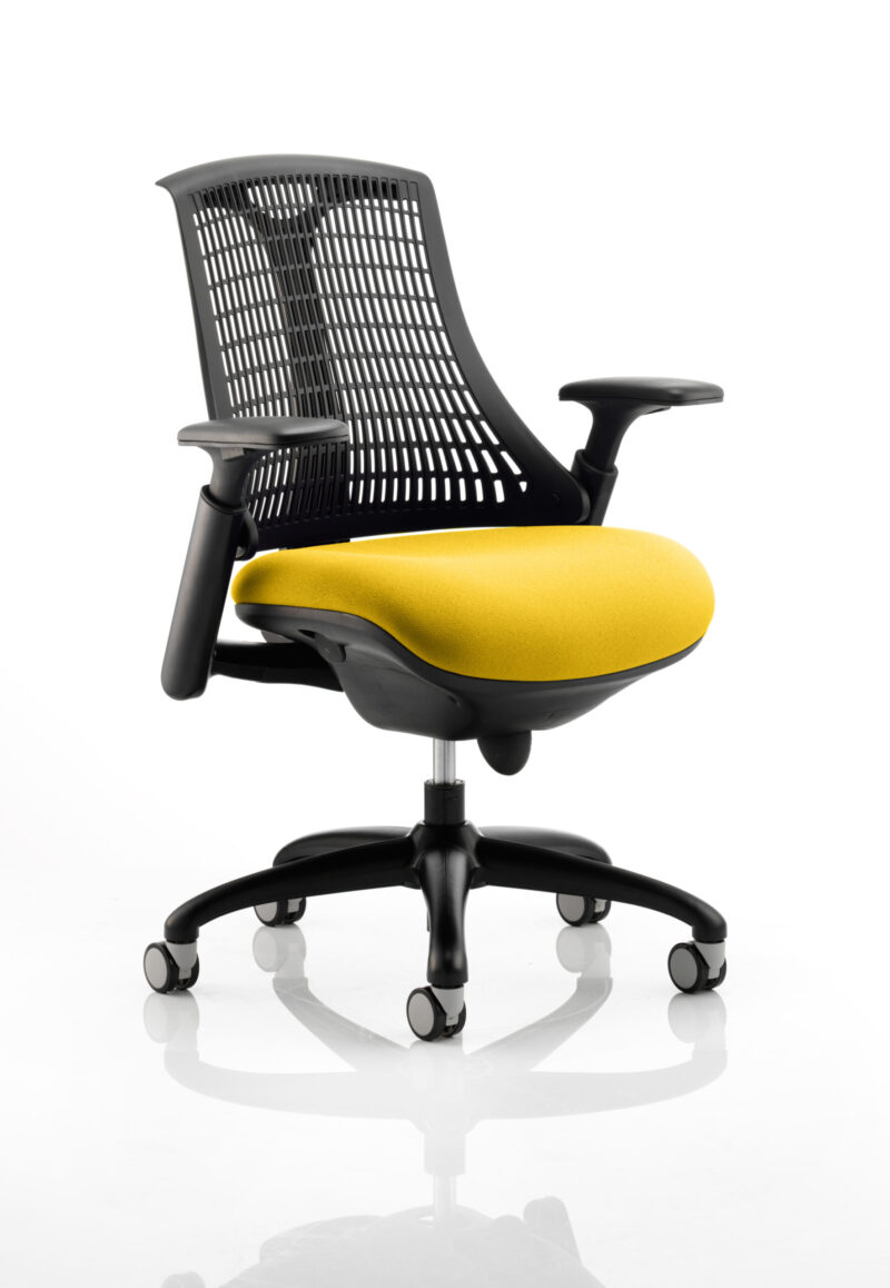 Shift Medium Back Black Frame Task Operator Office Chair with Arms - Image 19