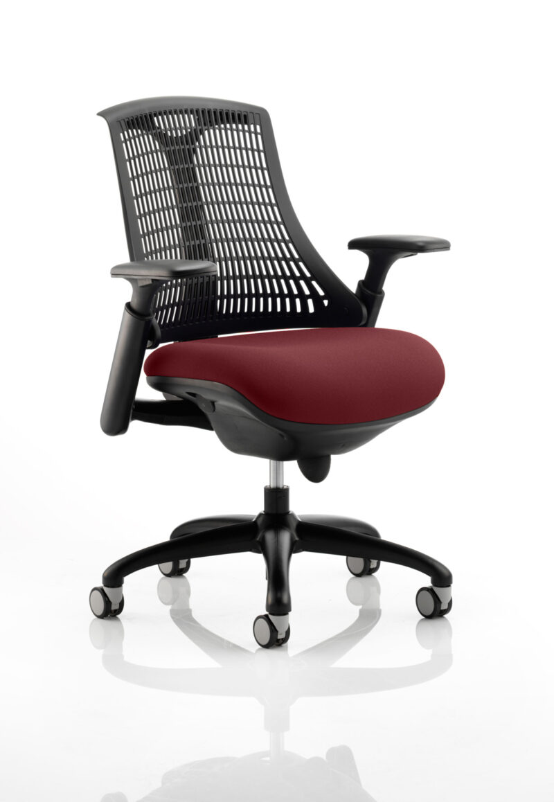 Shift Medium Back Black Frame Task Operator Office Chair with Arms - Image 20