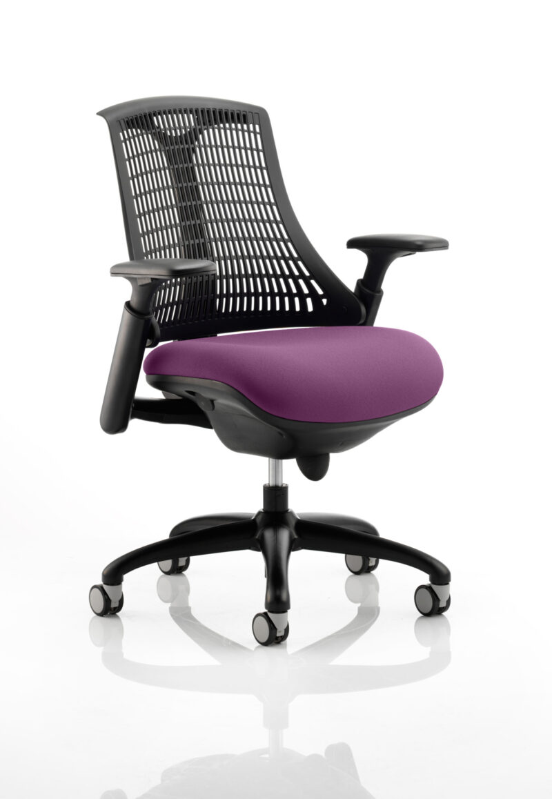 Shift Medium Back Black Frame Task Operator Office Chair with Arms - Image 22