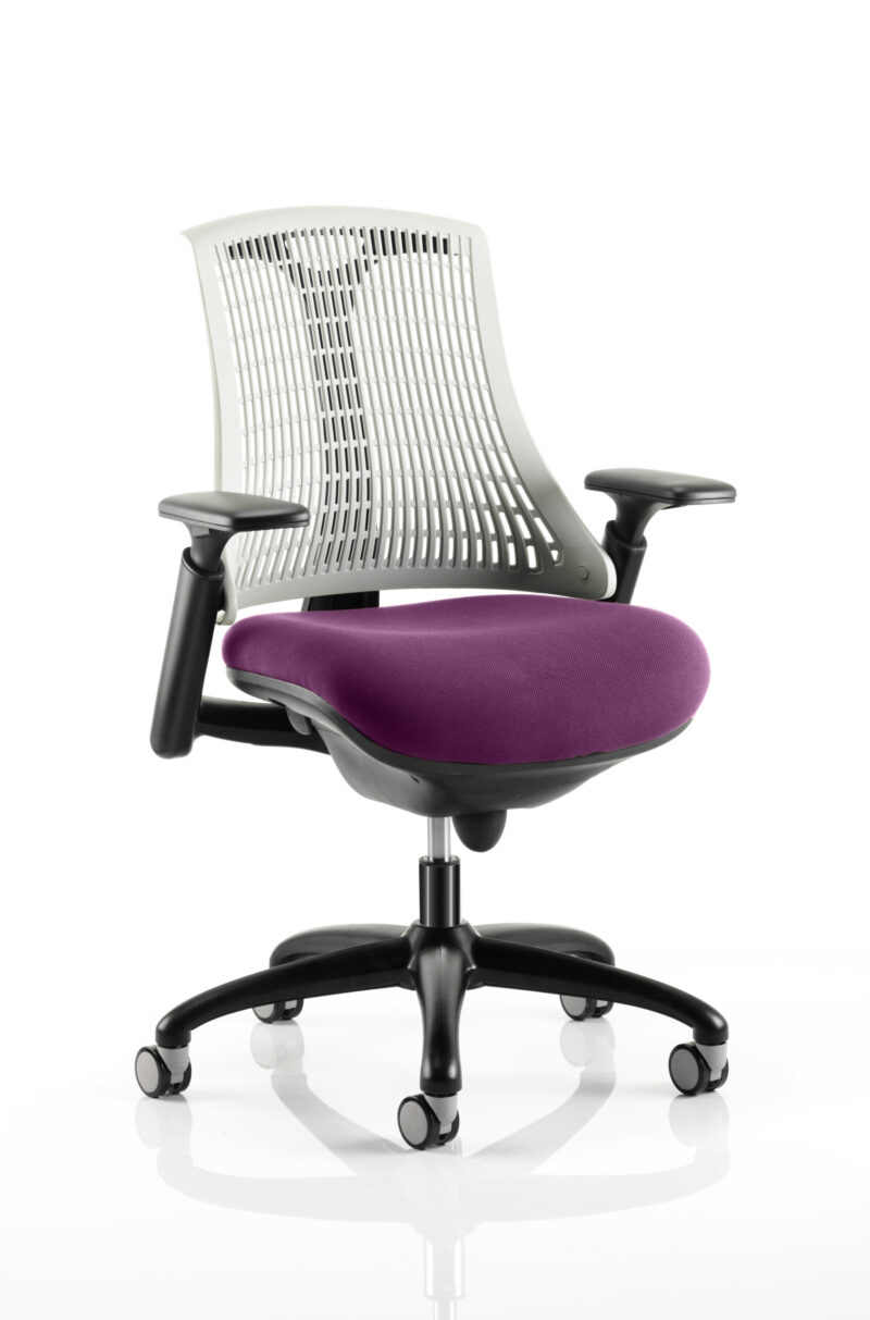 Shift Medium Back Black Frame Task Operator Office Chair with Arms - Image 23