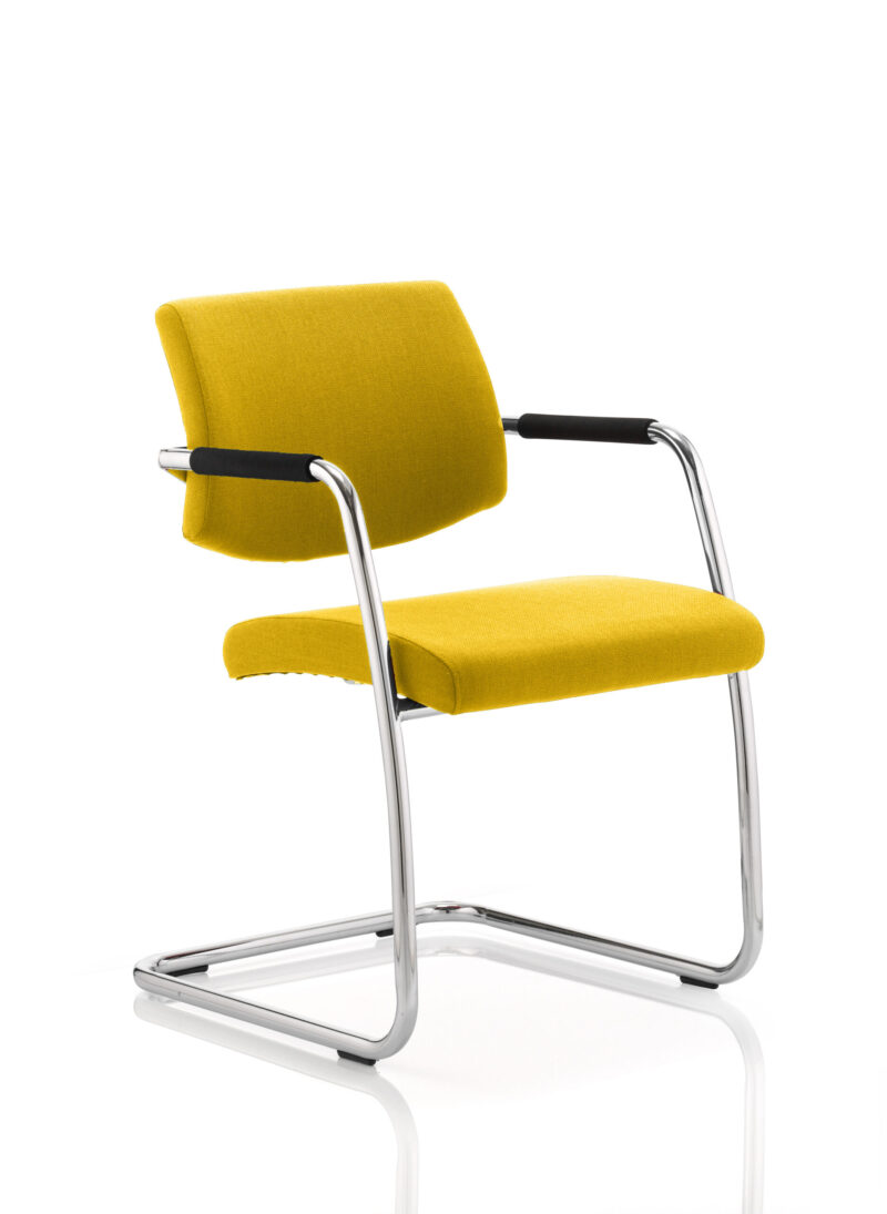 Kingston Medium Back Cantilever Visitor Chair with Arms - Image 8
