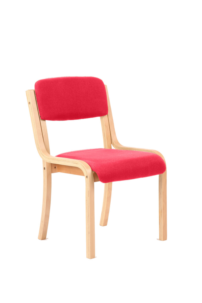Cordova Wooden Frame Visitor Chair with Arms - Image 11