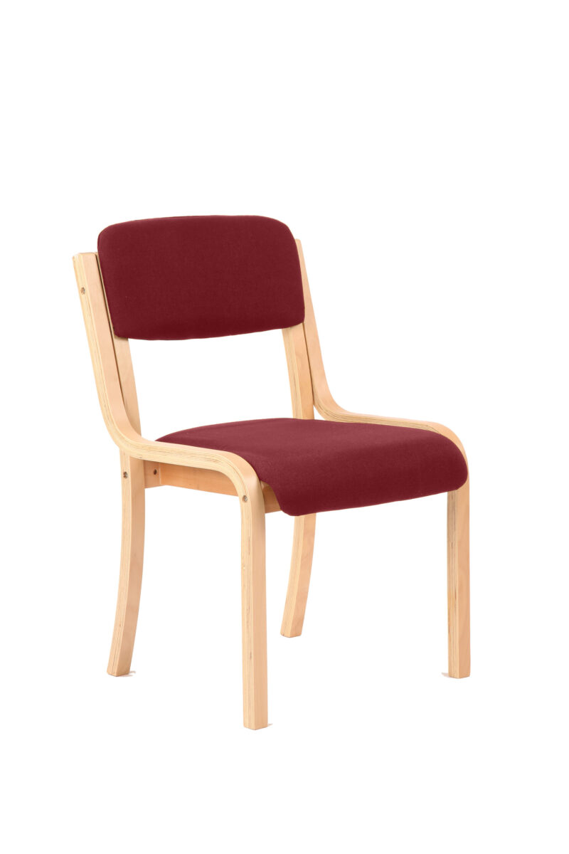 Cordova Wooden Frame Visitor Chair with Arms - Image 16