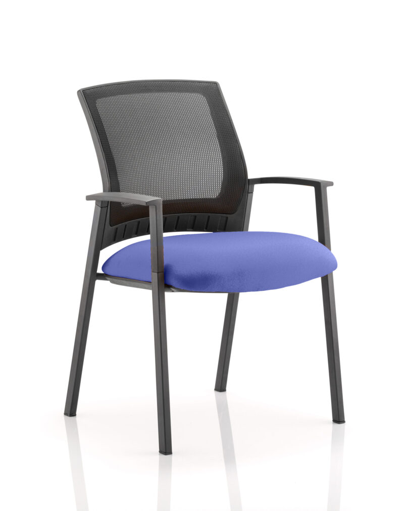 Urban Medium Mesh Back Stacking Visitor Chair with Arms - Image 7