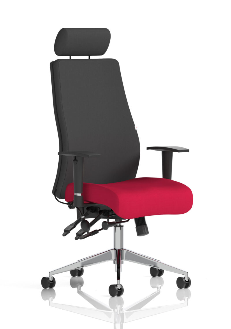 Obsidian High Back Ergonomic Posture Chair with Height Adjustable Arms - Image 34