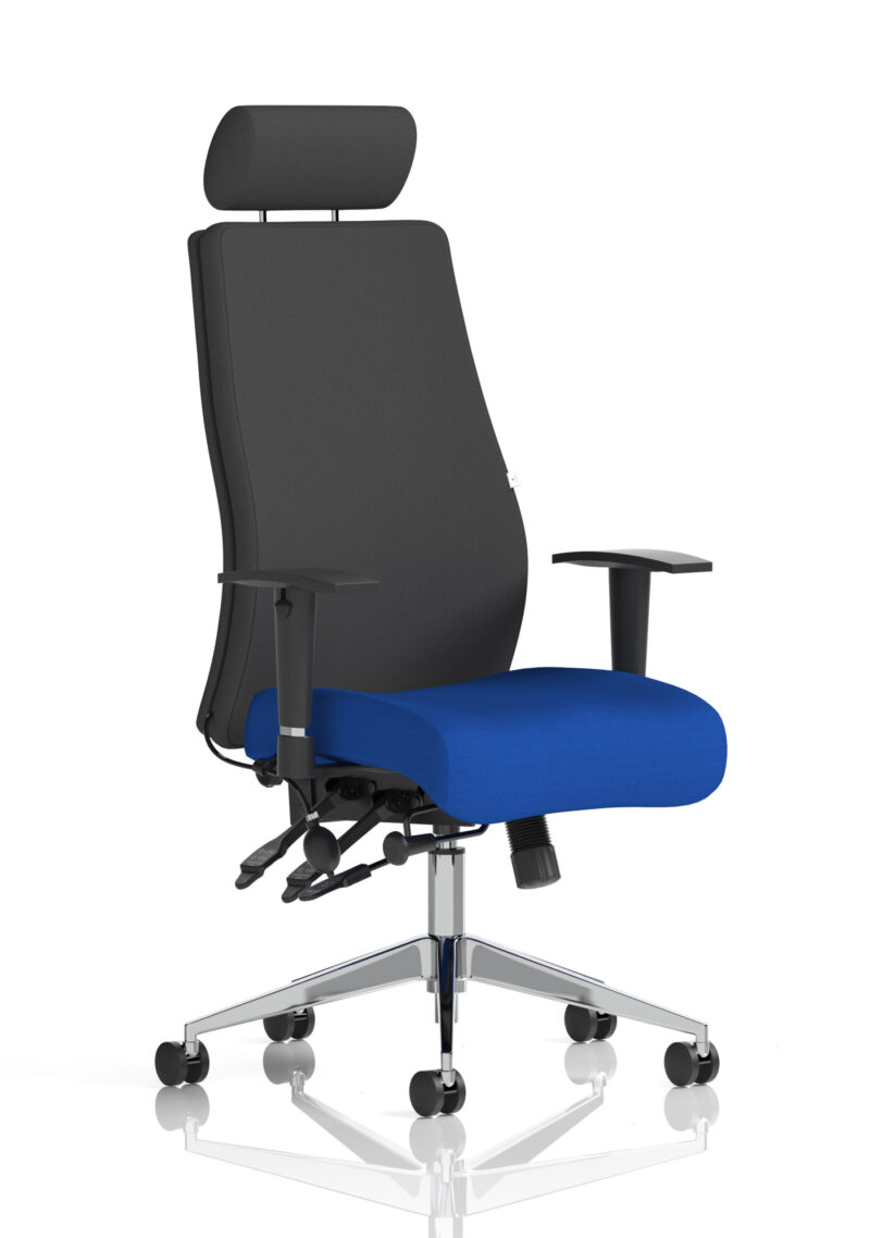 Obsidian High Back Ergonomic Posture Chair with Height Adjustable Arms - Image 42