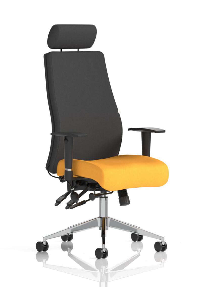 Obsidian High Back Ergonomic Posture Chair with Height Adjustable Arms - Image 50