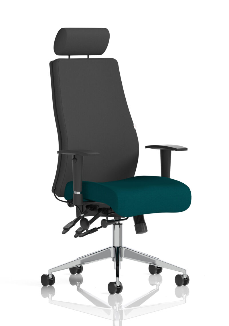 Obsidian High Back Ergonomic Posture Chair with Height Adjustable Arms - Image 58