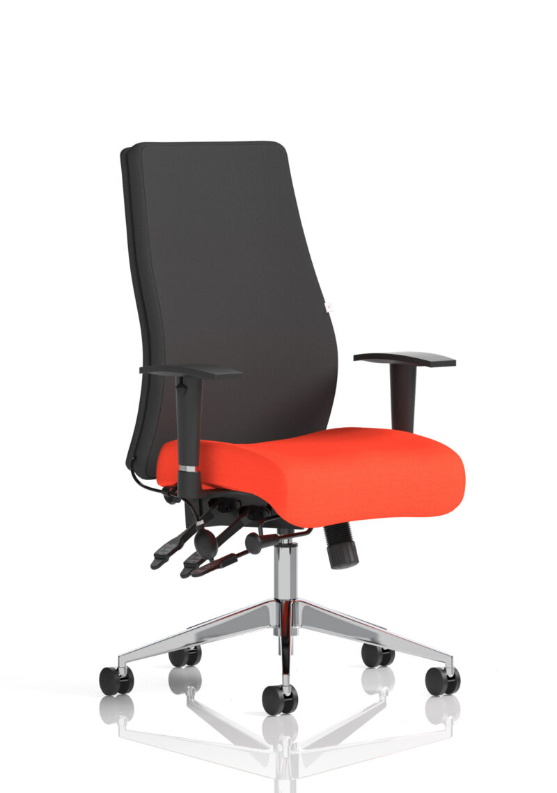 Obsidian High Back Ergonomic Posture Chair with Height Adjustable Arms - Image 45