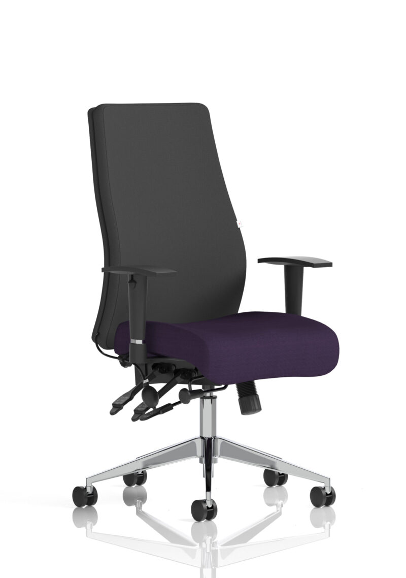Obsidian High Back Ergonomic Posture Chair with Height Adjustable Arms - Image 61