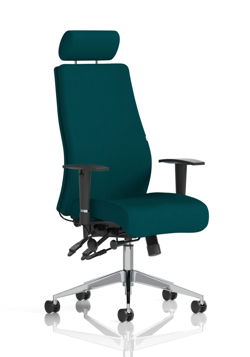 Obsidian High Back Ergonomic Posture Chair with Height Adjustable Arms - Image 60