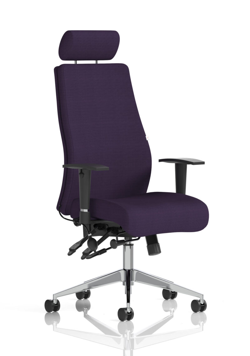 Obsidian High Back Ergonomic Posture Chair with Height Adjustable Arms - Image 64