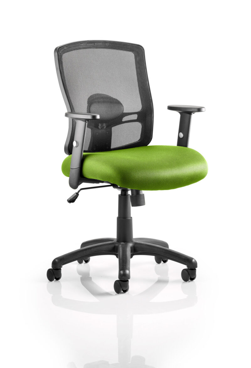 Salem Medium Mesh Back Task Operator Office Chair with Arms - Image 10