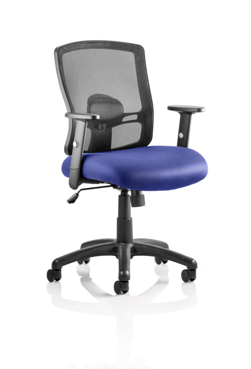 Salem Medium Mesh Back Task Operator Office Chair with Arms - Image 11