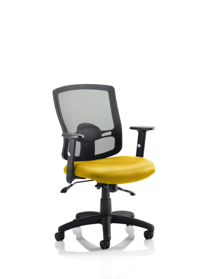 Salem II Medium Mesh Back Task Operator Office Chair with Arms - Image 13