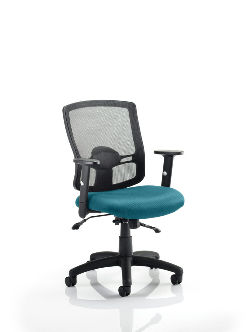 Salem II Medium Mesh Back Task Operator Office Chair with Arms - Image 15
