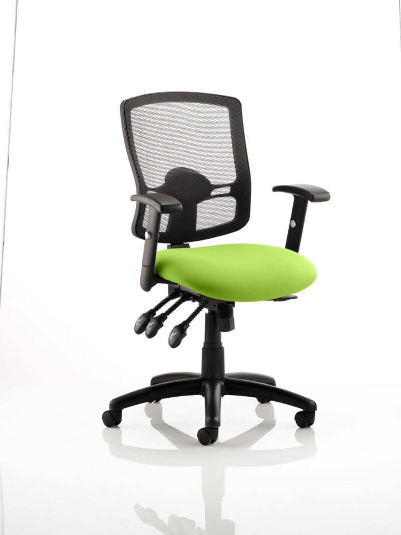 Salem III High Mesh Back Task Operator Office Chair with Arms - Image 10
