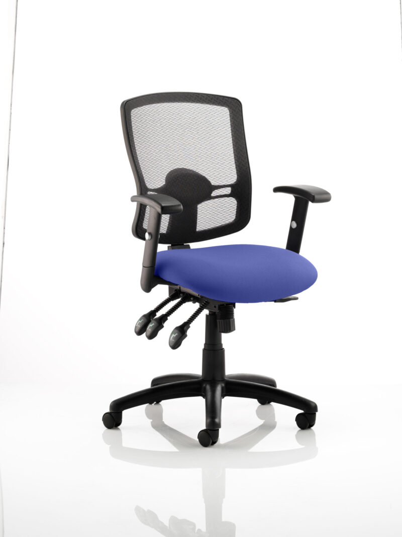 Salem III High Mesh Back Task Operator Office Chair with Arms - Image 11