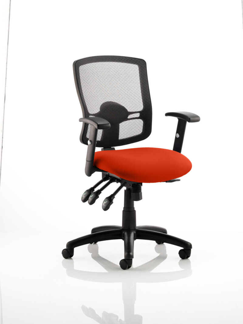 Salem III High Mesh Back Task Operator Office Chair with Arms - Image 12