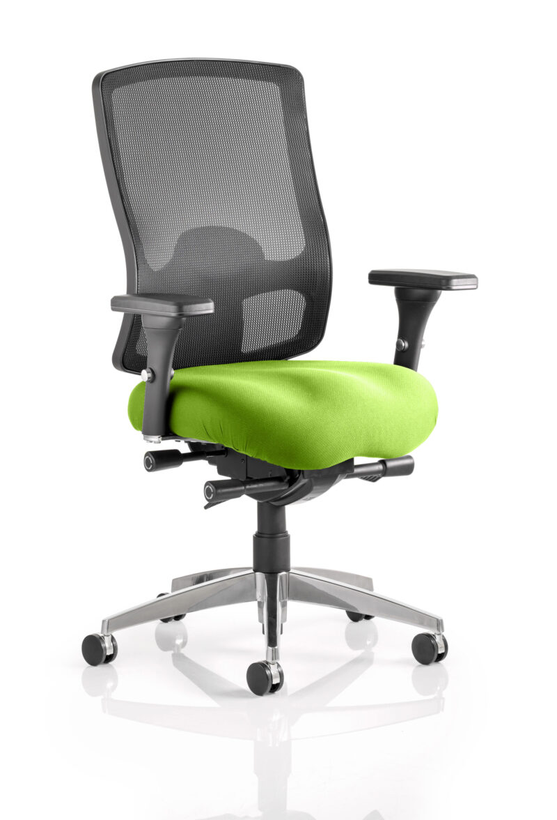Monarch High Mesh Back Ergonomic Task Operator Office Chair with Arms - Image 10