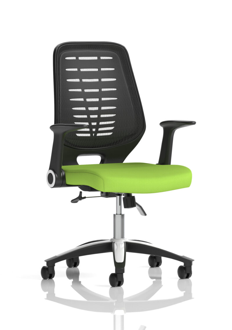 PassPro Medium Mesh Back Task Operator Office Chair with Arms - Image 9